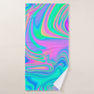 Iridescente marbrée texture holographique en dynam