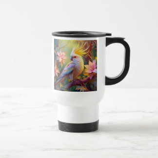 Iridesing Wing Cockatiel Fantasy Bird Reisebecher