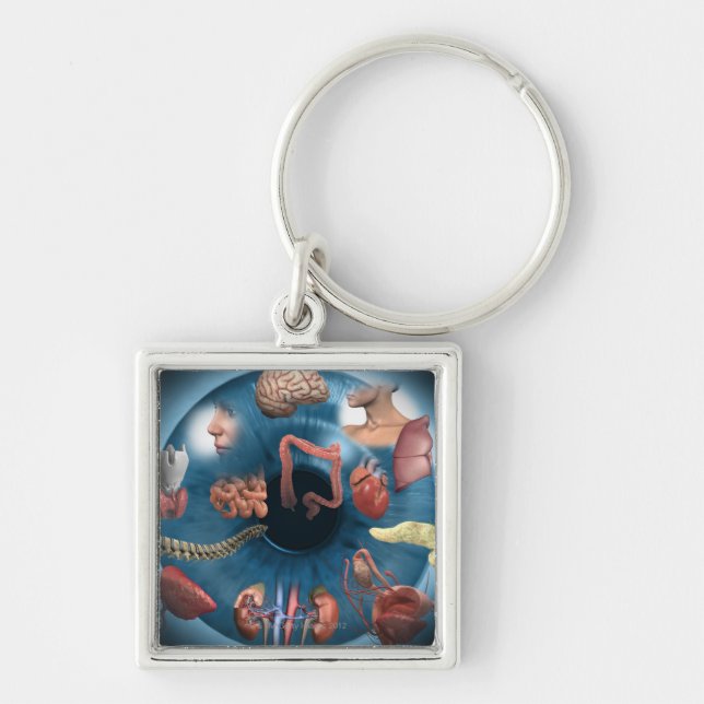 Iridology Schlüsselanhänger (Vorne)