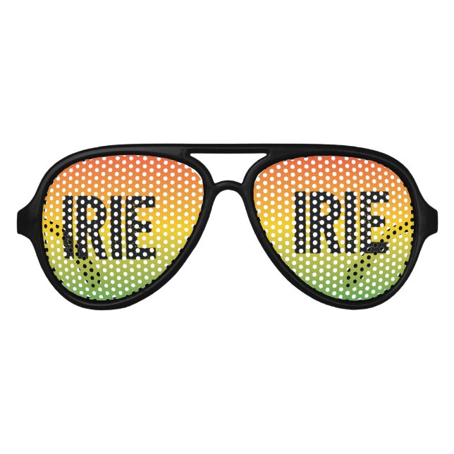 IRIE Jamaica Rasta Reggae Chill Out Sunset Partybrille (Vorderseite)