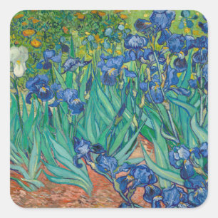 Iris, 1889 quadratischer aufkleber