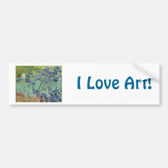 Iris 2 durch Vincent van Gogh Autoaufkleber (Vorne)