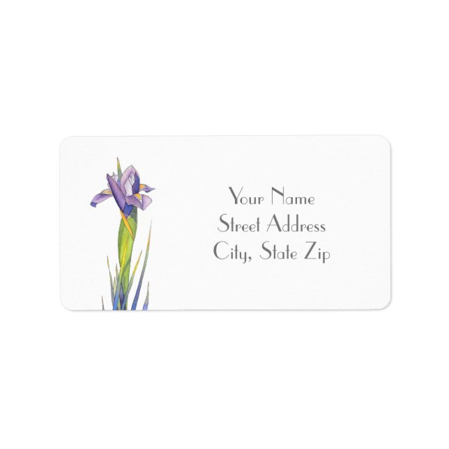 Iris Adressaufkleber (Vorne)