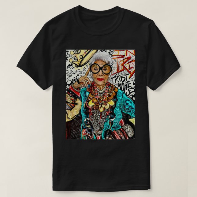 Iris Apfel Fashion 2 T-Shirt (Design vorne)