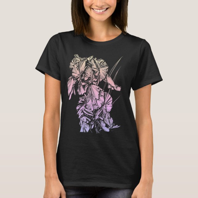 Iris Art numérique Sketch Transparence Tshirt (Devant)