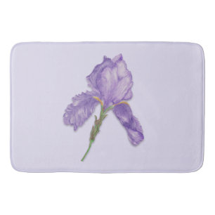 Iris, bärtige lila Iris Badematte