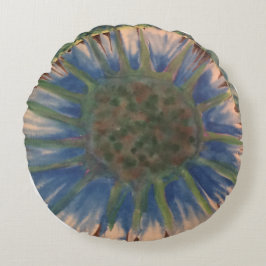IRIS-Baumwolle Rundkissen | m3galleryStudio Rundes Kissen