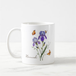 Iris Birth Month Flower Kaffeetasse