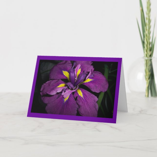 Iris Birthday Karte (Vorderseite)