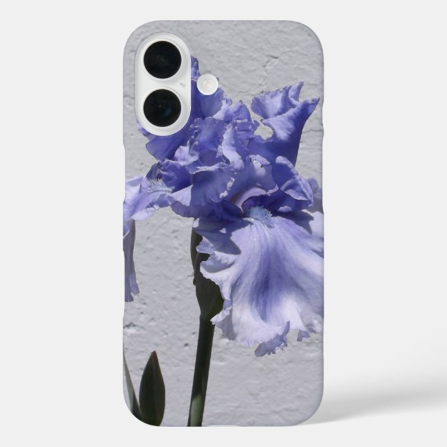 Iris Bloom iPhone 16 Hülle (Rückseite)