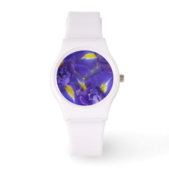 Iris-Blume Armbanduhr (Vorderseite)