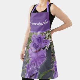 Iris Blume Blume Lila Lavender Lilac Schürze