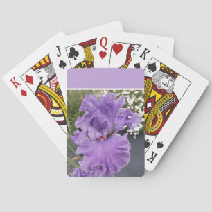 Iris Blume Blume Lila Lavender Lilac Schürze Spielkarten