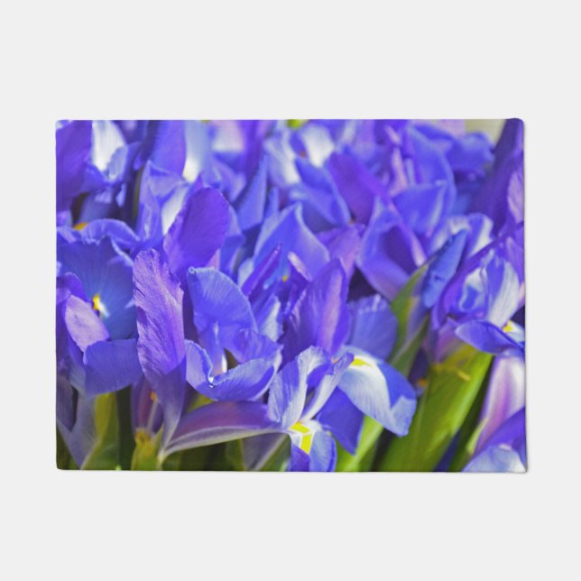 Iris-Blume Fußmatte (Vorderseite)