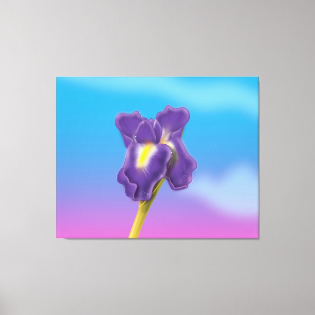 Iris-Blume Leinwanddruck (Vorderseite)