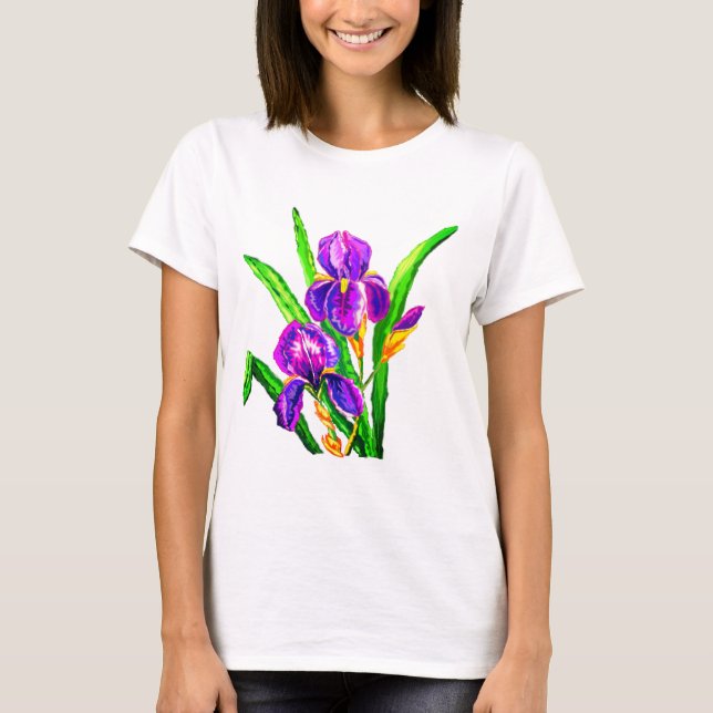 Iris Blume T - Shirt (Vorderseite)