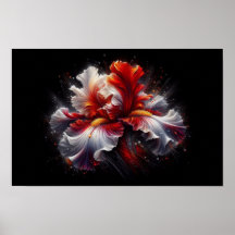 Iris Blume Zeitgenössisches Poster