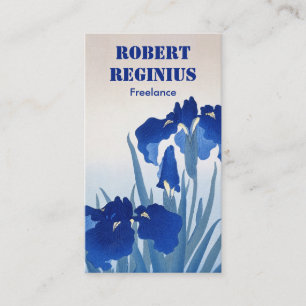 Iris-Blumen-Kunst Vintage tr6466 Visitenkarte
