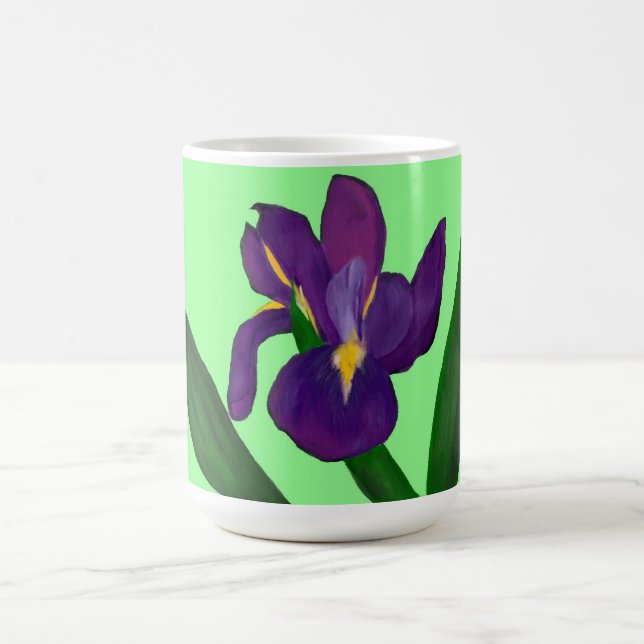 Iris-Blumen-Tasse Kaffeetasse (Mittel)