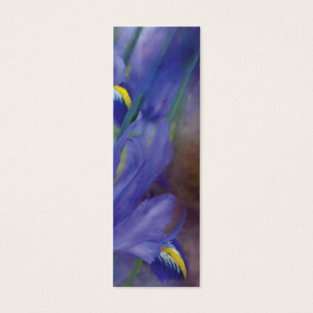 Iris Bouquet Art Lesezeichen (Vorderseite)