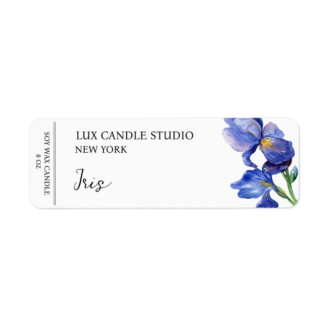 Iris Candle Label (Vorne)