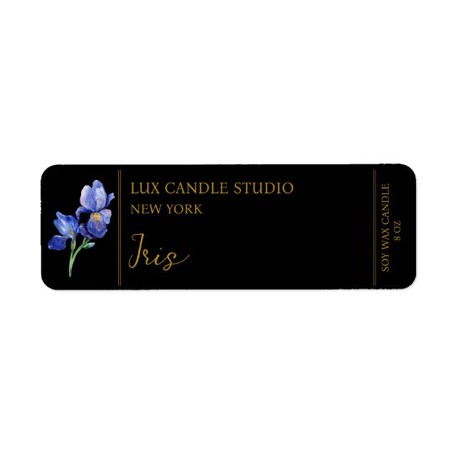 Iris Candle Label (Vorne)