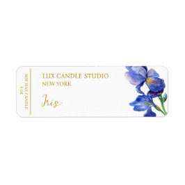 Iris Candle Label