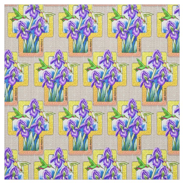 Iris Cross Christlich Fabric Stoff (Muster)