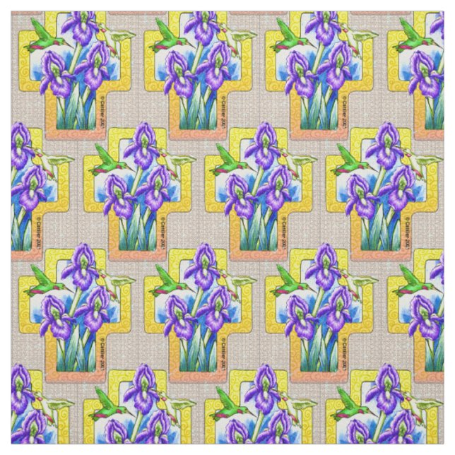 Iris Cross Christliches Stoff (Muster)
