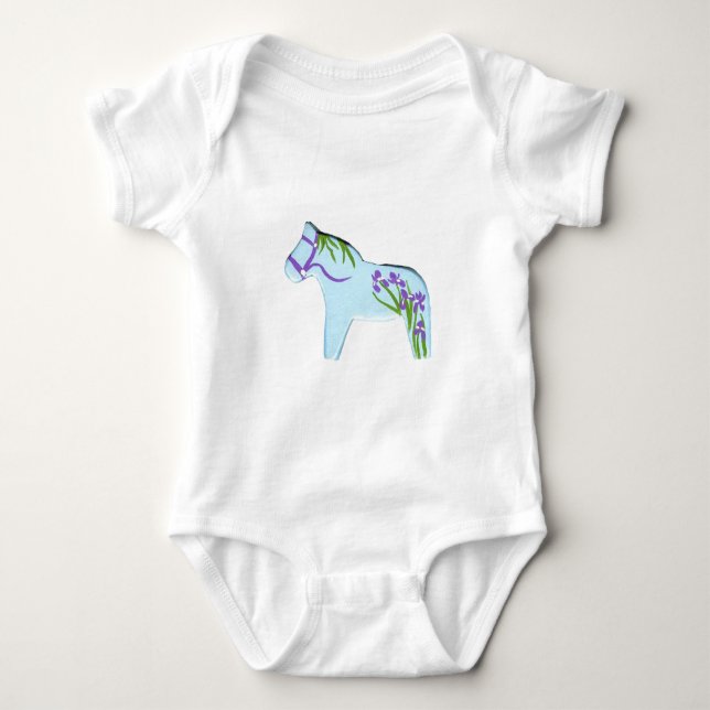 Iris Dala Horse Baby Strampler (Vorderseite)