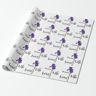 Iris, Dreamer, Leben, Liebe Geschenkpapier