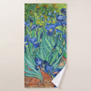 Iris durch Van Gogh. Badehandtuch