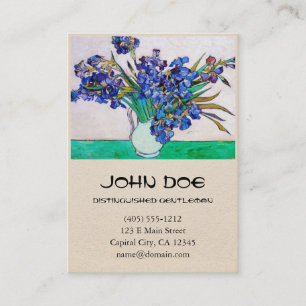 Iris durch Vincent van Gogh Visitenkarte