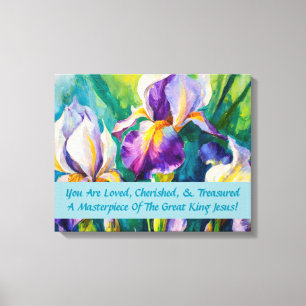 Iris Eleganz Inspirierend Leinwanddruck