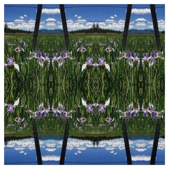 Iris Felder Stoff (Muster)