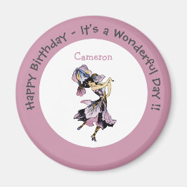 Iris - Fleur-de-Lis Whimsical Blume Party Supply Magnet