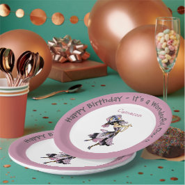 Iris - Fleur-de-Lis Whimsical Blume Party Supply Pappteller