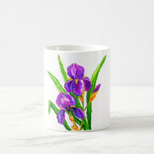 Iris Fleurs Café Mug Irises