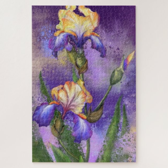 Iris Fleurs Puzzle Irises (Vertical)