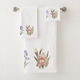 Iris Flower Garden Badhandtuch Set