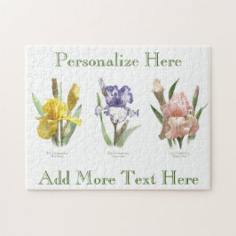 Iris Flower Garden Botanische Kunst