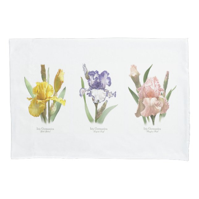 Iris Flower Garden Kissenbezug (Vorderseite)