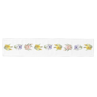 Iris Flower Garden Mittelgroßer Tischläufer