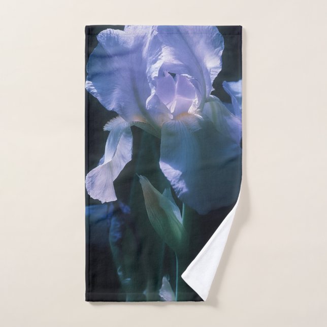Iris Flowers at Twilight Beach Towel Handtuch (Handtuch)
