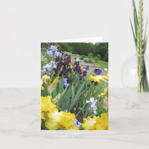 Iris Garden Small Blank Note Card Karte