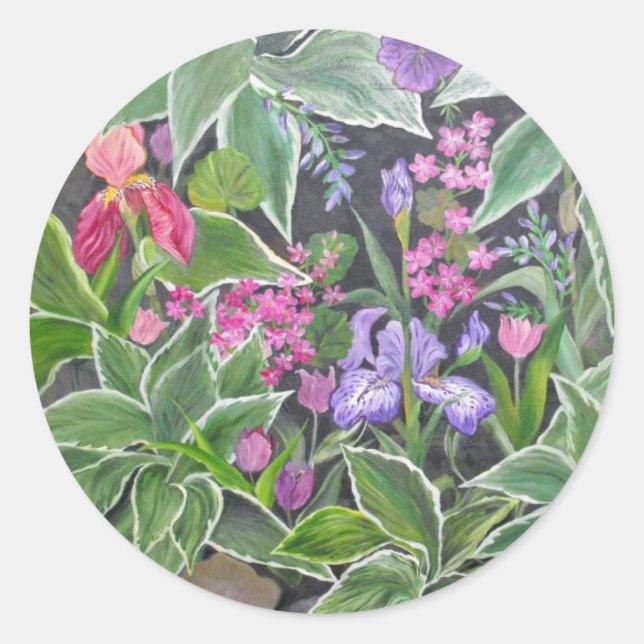 Iris Garden Sticker (Vorderseite)