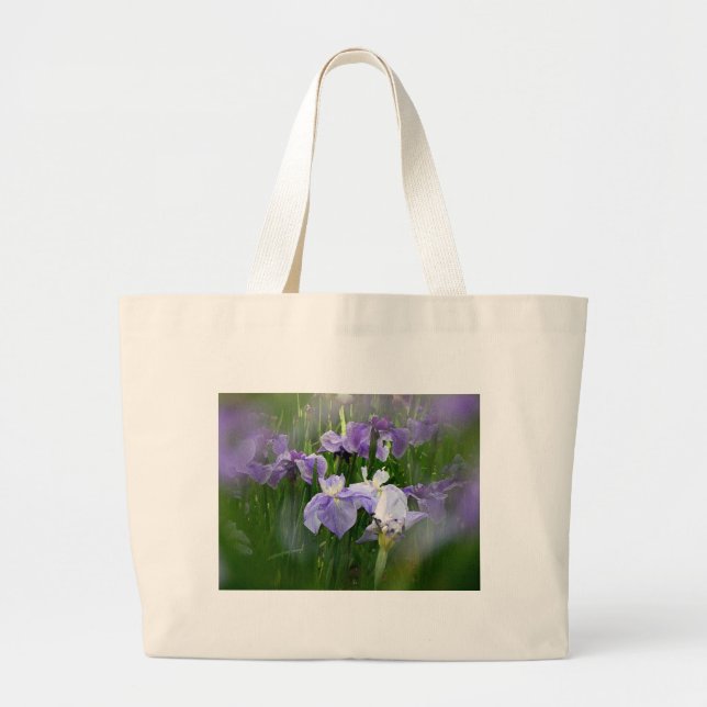 Iris-Garten Jumbo Stoffbeutel (Vorne)