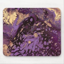 iris gold ink swirl : mousepad