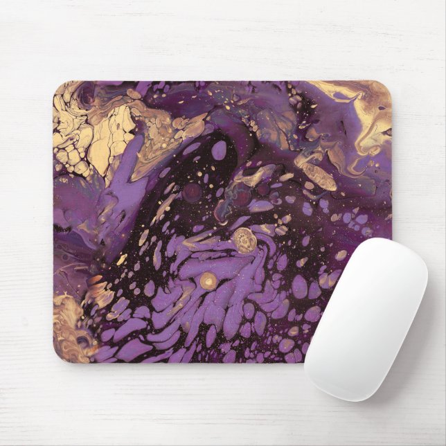 Iris Gold Tintenwirbel : Mousepad (Mit Mouse)
