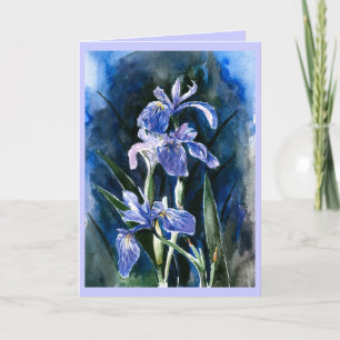 Iris Greetings Card Karte
